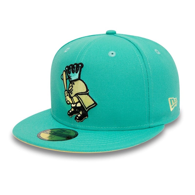 Green New Era Kansas City Royals Pastel Fitted Cap 59fifty | LNPR57034