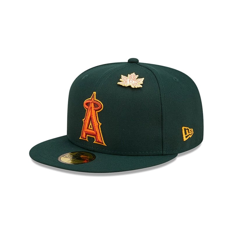 Green New Era La Angels Leafy Fitted Cap 59fifty | GZKW25801