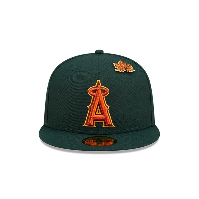 Green New Era La Angels Leafy Fitted Cap 59fifty | GZKW25801