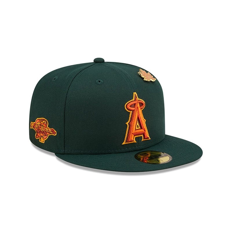 Green New Era La Angels Leafy Fitted Cap 59fifty | GZKW25801