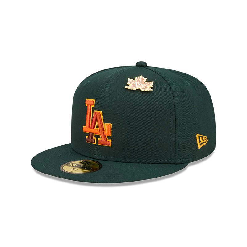 Green New Era La Dodgers Leafy Fitted Cap 59fifty | BTLG90856