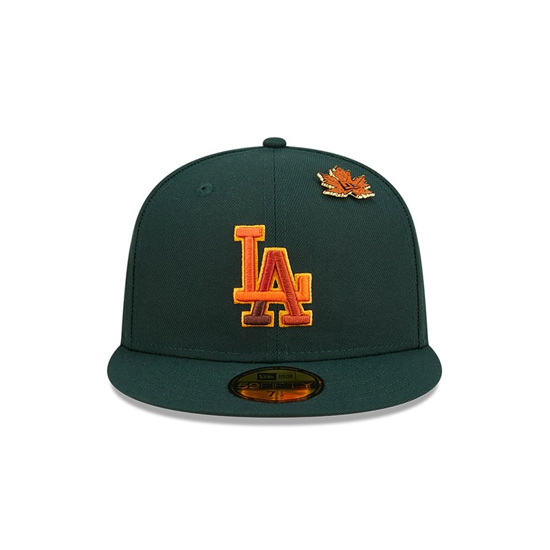 Green New Era La Dodgers Leafy Fitted Cap 59fifty | BTLG90856