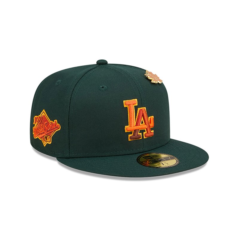 Green New Era La Dodgers Leafy Fitted Cap 59fifty | BTLG90856