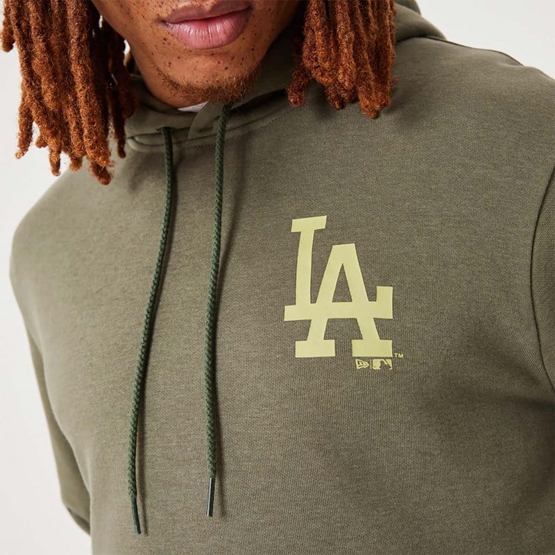 Green New Era La Dodgers MLB League Essential Medium Pullover Hoodie | DOXE98204