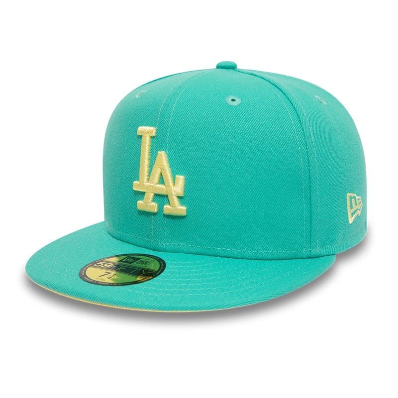 Green New Era La Dodgers Pastel Fitted Cap 59fifty | XGLA16537