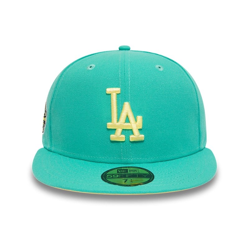 Green New Era La Dodgers Pastel Fitted Cap 59fifty | XGLA16537