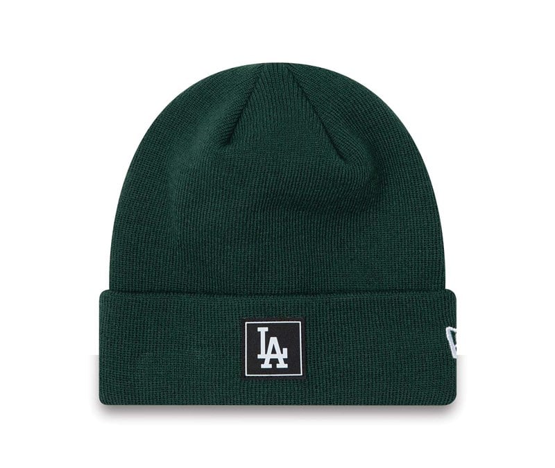 Green New Era La Dodgers Team Cuff Beanie Hat Knit | WSPI87936