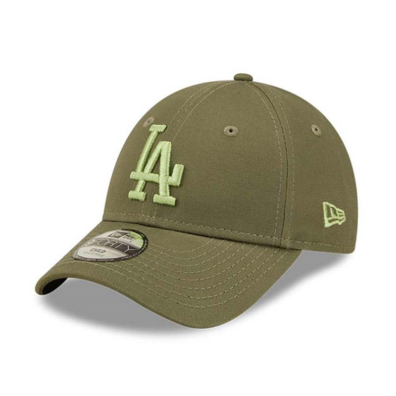 Green New Era La Dodgers Youth League Essential Adjustable Cap 9forty | HUAZ29580