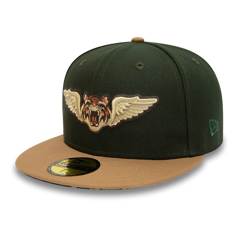 Green New Era Lakeland Tigers Milb Fitted Cap 59fifty | TIDJ48230