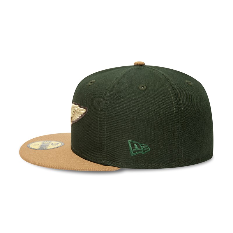 Green New Era Lakeland Tigers Milb Fitted Cap 59fifty | TIDJ48230