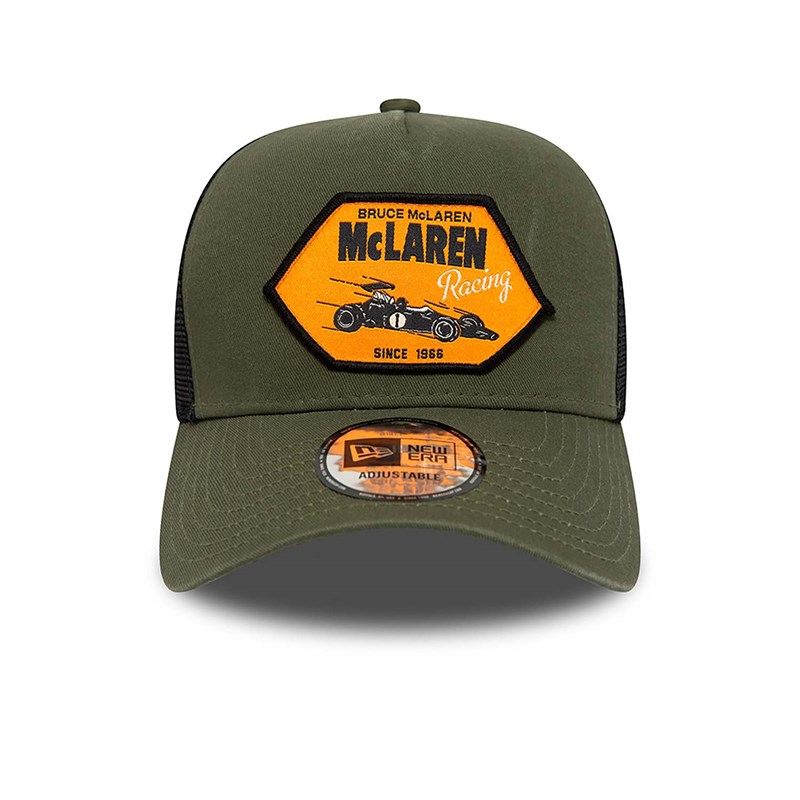 Green New Era Mclaren Racing Medium A-frame Cap Trucker | FJXI76905