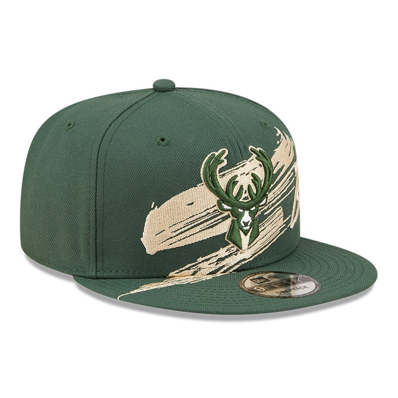 Green New Era Milwaukee Bucks NBA Sweep Cap 9fifty | CHSA43025