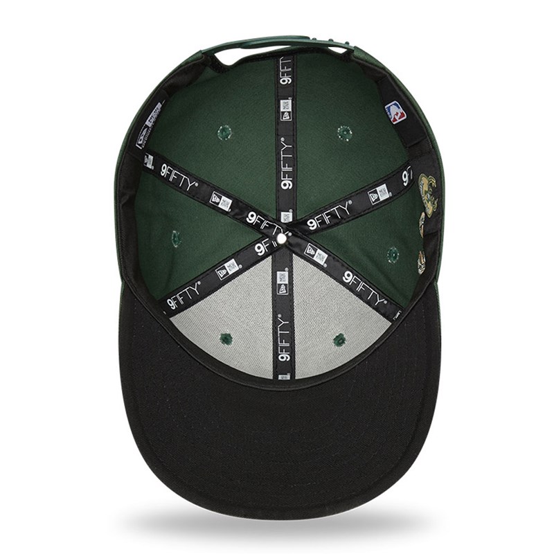 Green New Era Milwaukee Bucks Script Logo Cap 9fifty | CMXF70693