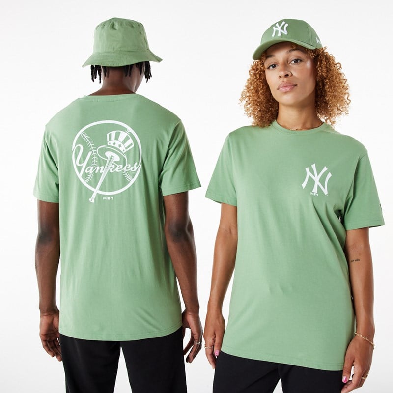 Green New Era New York Yankees MLB League Essential T-Shirt | NMLT86073