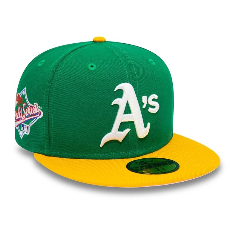 Green New Era Oakland Athletics 1989 World Series Fitted Cap 59fifty | VGXF64873