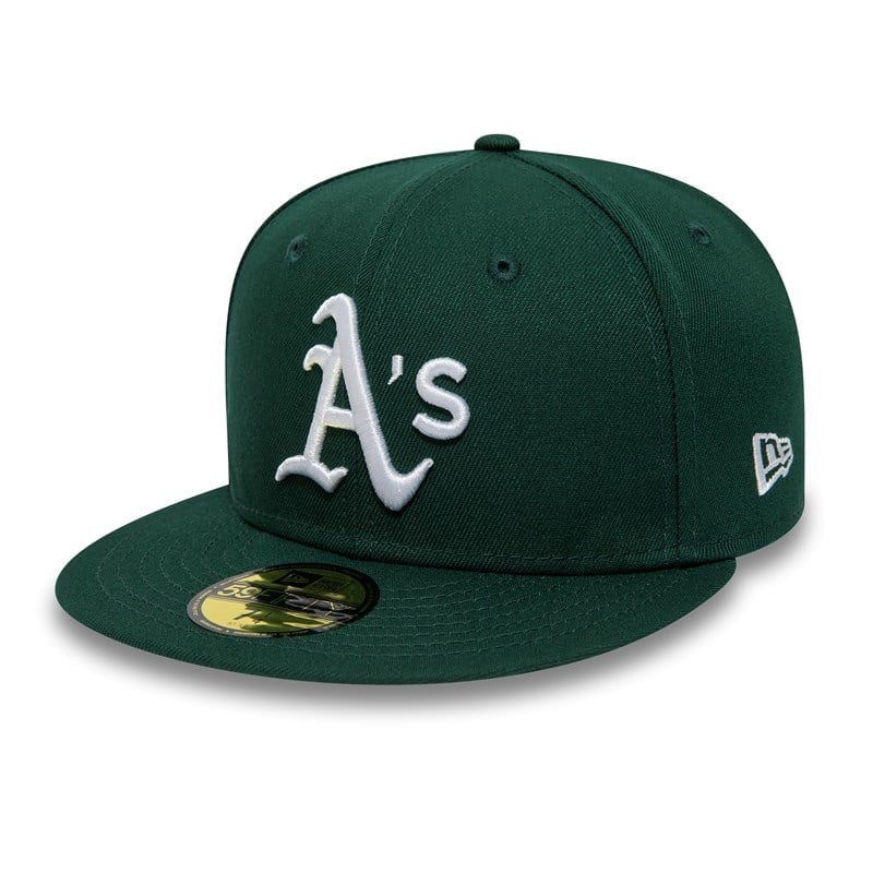 Green New Era Oakland Athletics American League Stadium Fitted Cap 59fifty | PSJF49081