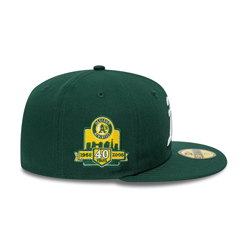 Green New Era Oakland Athletics American League Stadium Fitted Cap 59fifty | PSJF49081