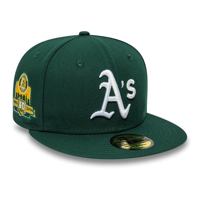 Green New Era Oakland Athletics American League Stadium Fitted Cap 59fifty | PSJF49081