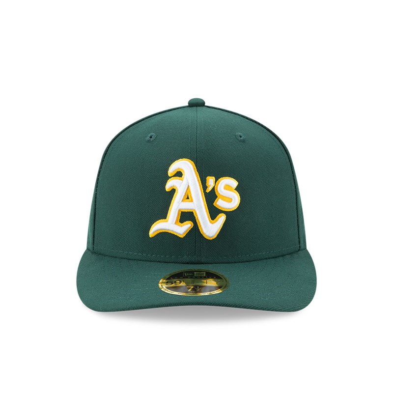 Green New Era Oakland Athletics Authentic Collection Low Profile 59fifty | LWOI83165