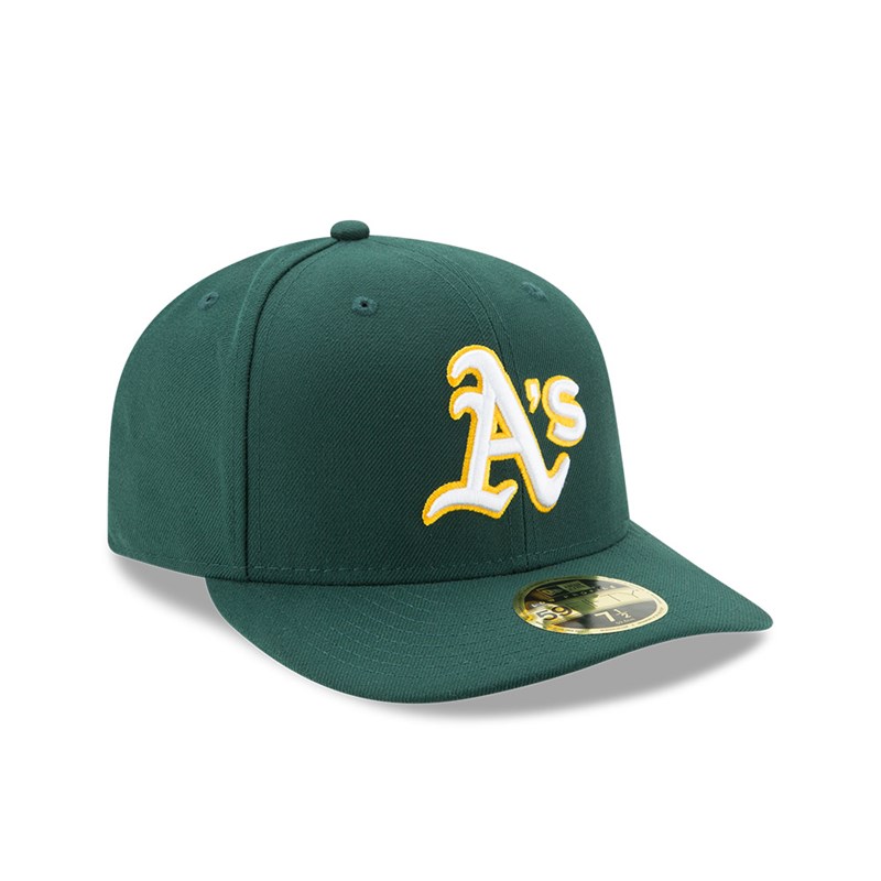 Green New Era Oakland Athletics Authentic Collection Low Profile 59fifty | LWOI83165