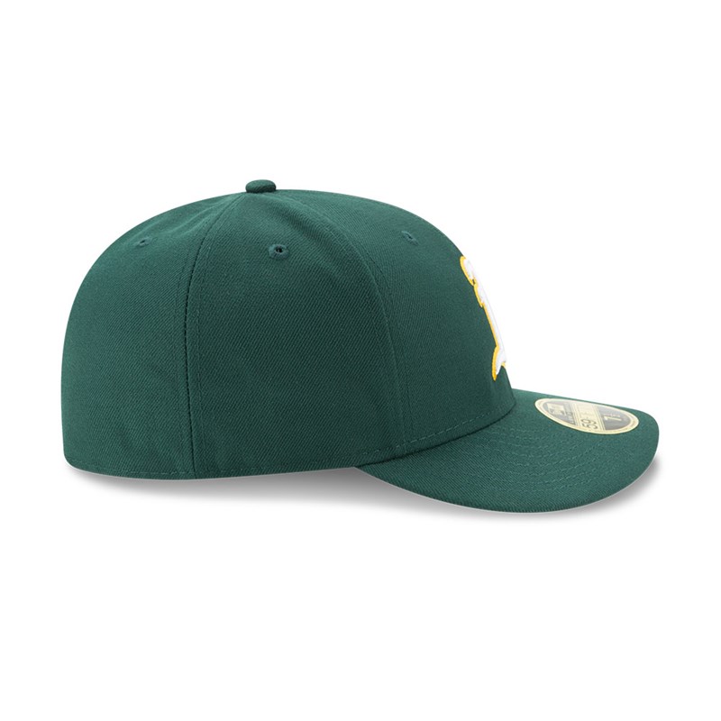 Green New Era Oakland Athletics Authentic Collection Low Profile 59fifty | LWOI83165