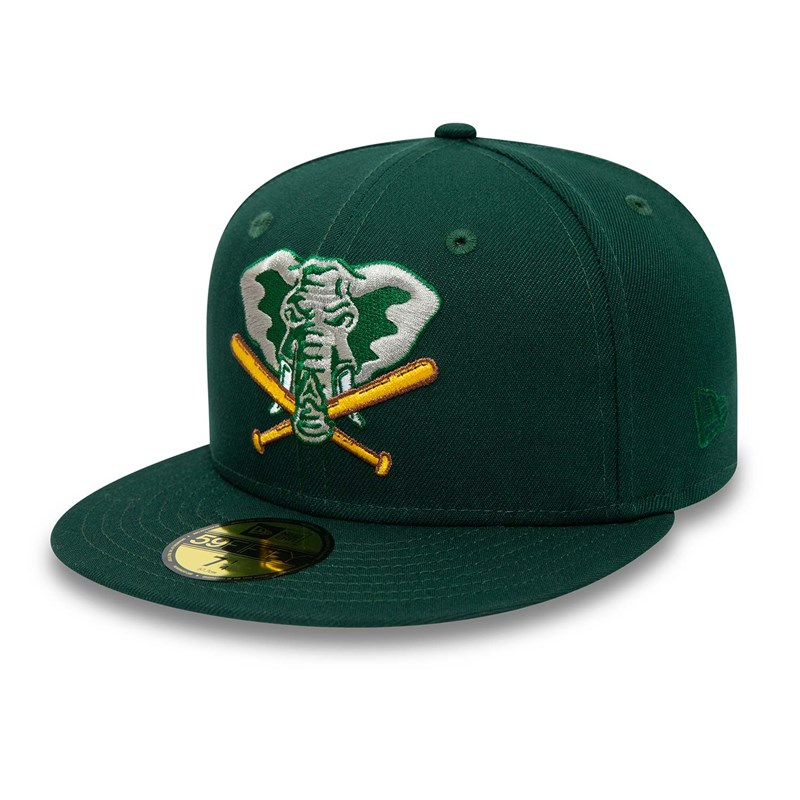 Green New Era Oakland Athletics Forest Fitted Cap 59fifty | NECK81620