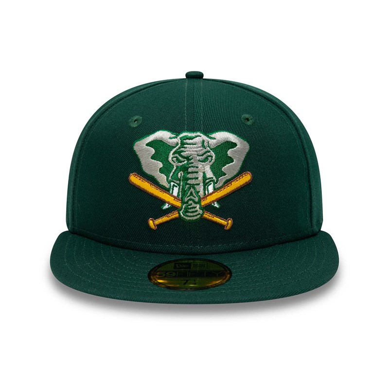 Green New Era Oakland Athletics Forest Fitted Cap 59fifty | NECK81620