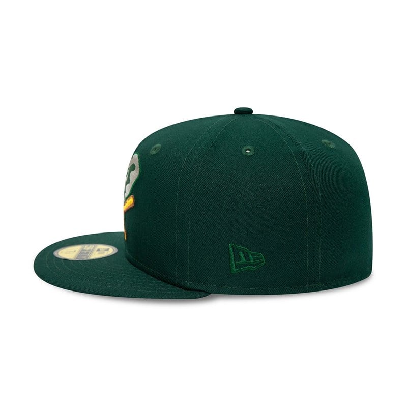 Green New Era Oakland Athletics Forest Fitted Cap 59fifty | NECK81620