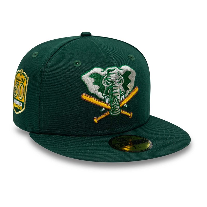 Green New Era Oakland Athletics Forest Fitted Cap 59fifty | NECK81620