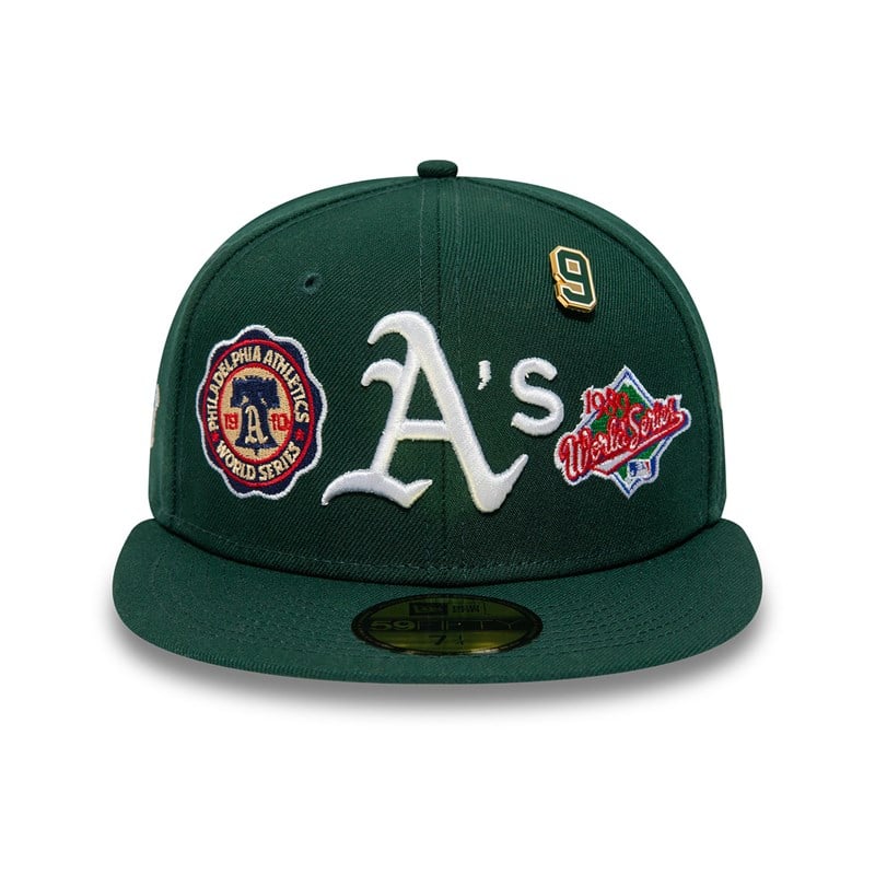 Green New Era Oakland Athletics Historic Champs Fitted Cap 59fifty | SNLU05342