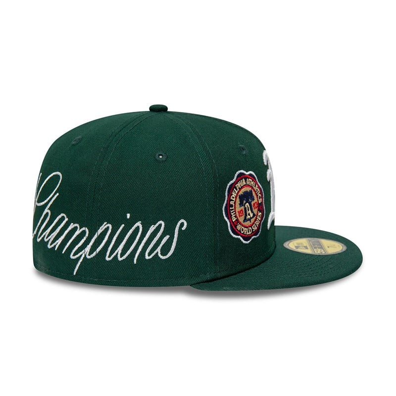 Green New Era Oakland Athletics Historic Champs Fitted Cap 59fifty | SNLU05342