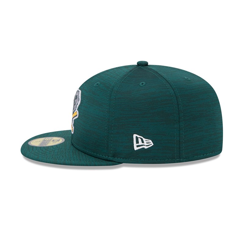 Green New Era Oakland Athletics MLB Clubhouse Fitted Cap 59fifty | KPOV51764