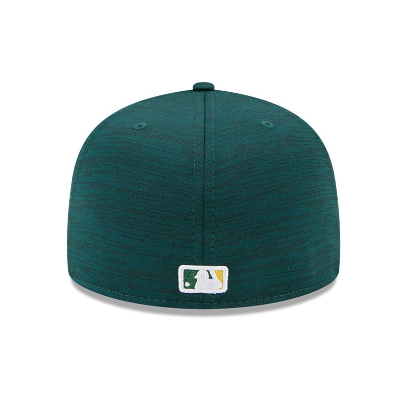 Green New Era Oakland Athletics MLB Clubhouse Fitted Cap 59fifty | KPOV51764