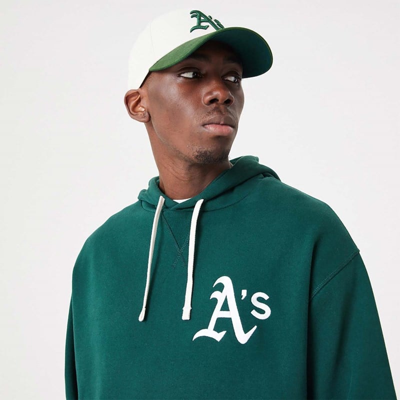 Green New Era Oakland Athletics MLB Heritage Oversized Hoodie | SLJB62438