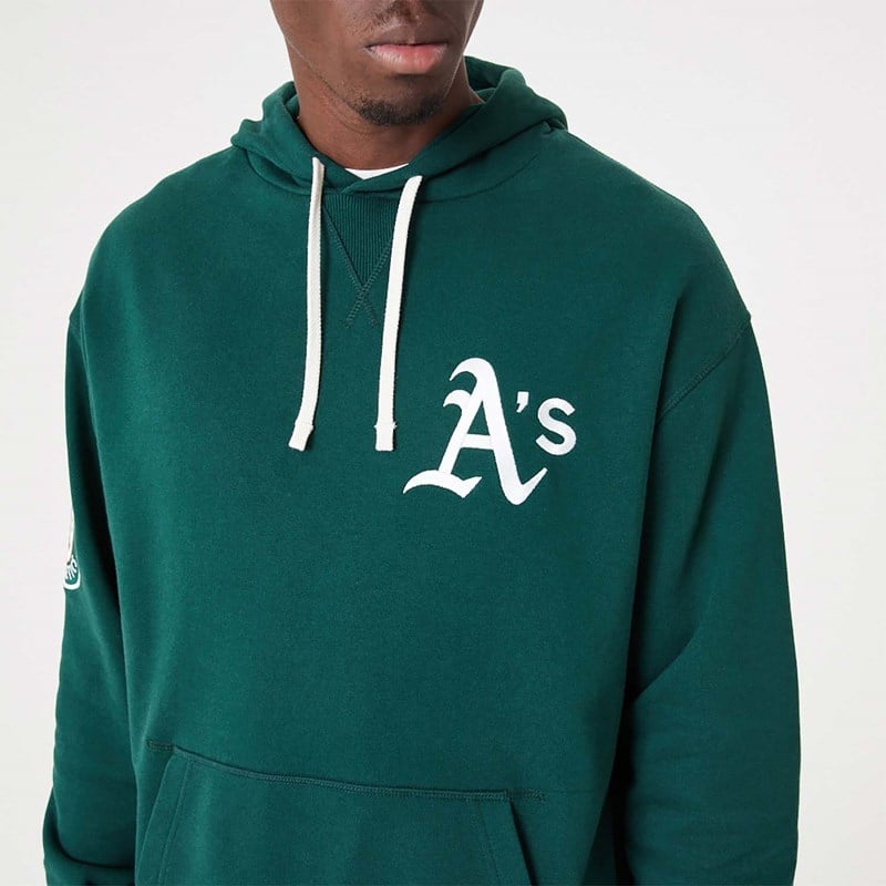 Green New Era Oakland Athletics MLB Heritage Oversized Hoodie | SLJB62438