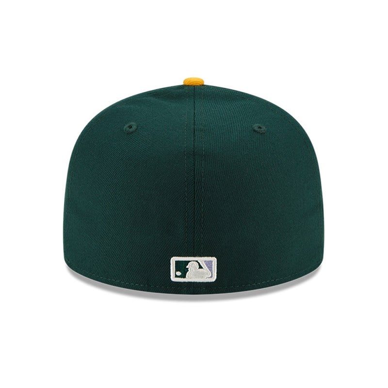 Green New Era Oakland Athletics MLB Pop Sweat Fitted Cap 59fifty | WLHN81306