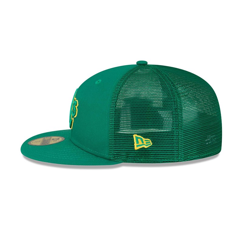 Green New Era Oakland Athletics MLB Spring Training Fitted Cap 59fifty | OWCN72569