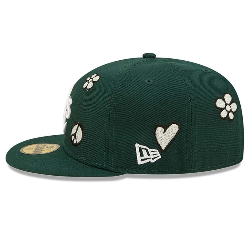 Green New Era Oakland Athletics MLB Sunlight Pop Cap 59fifty | TRQA95147