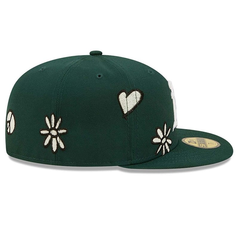 Green New Era Oakland Athletics MLB Sunlight Pop Cap 59fifty | TRQA95147