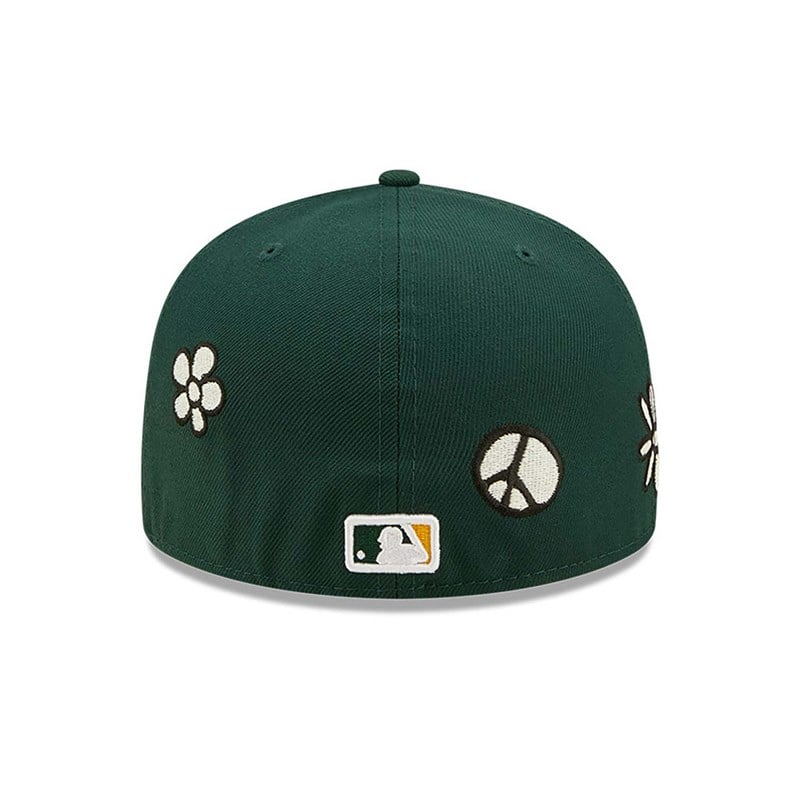 Green New Era Oakland Athletics MLB Sunlight Pop Cap 59fifty | TRQA95147