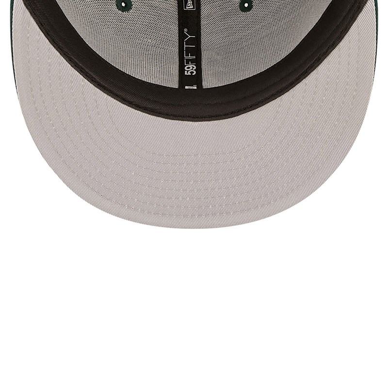 Green New Era Oakland Athletics MLB Team Heart Fitted Cap 59fifty | YJKT91845