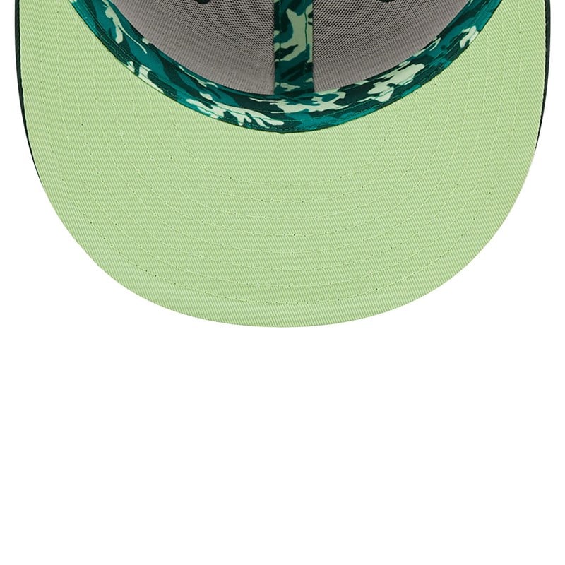 Green New Era Oakland Athletics Monocamo Fitted Cap 59fifty | JOGU95102