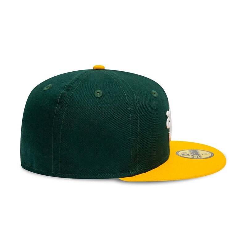 Green New Era Oakland Athletics Premium Authentic On Field Game Wool Fitted Cap 59fifty | ESWP64917