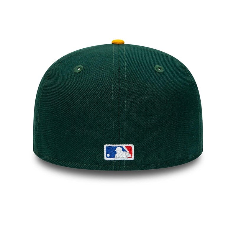 Green New Era Oakland Athletics Premium Authentic On Field Game Wool Fitted Cap 59fifty | ESWP64917