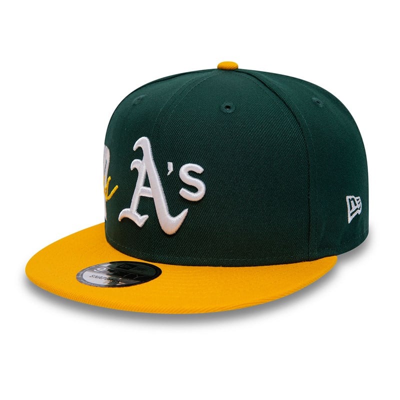 Green New Era Oakland Athletics Side Font Cap 9fifty | GMZP57923