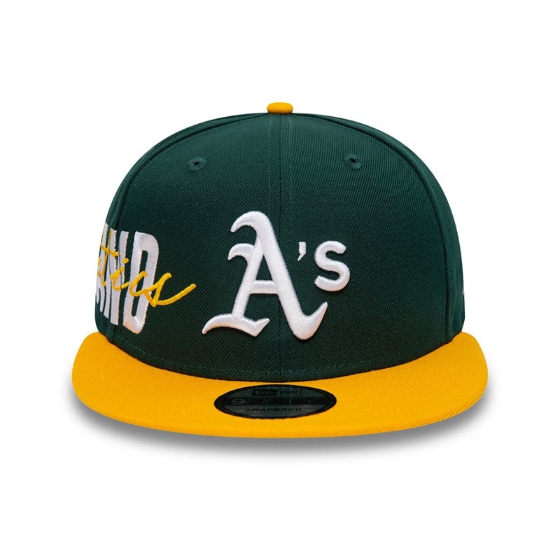 Green New Era Oakland Athletics Side Font Cap 9fifty | GMZP57923