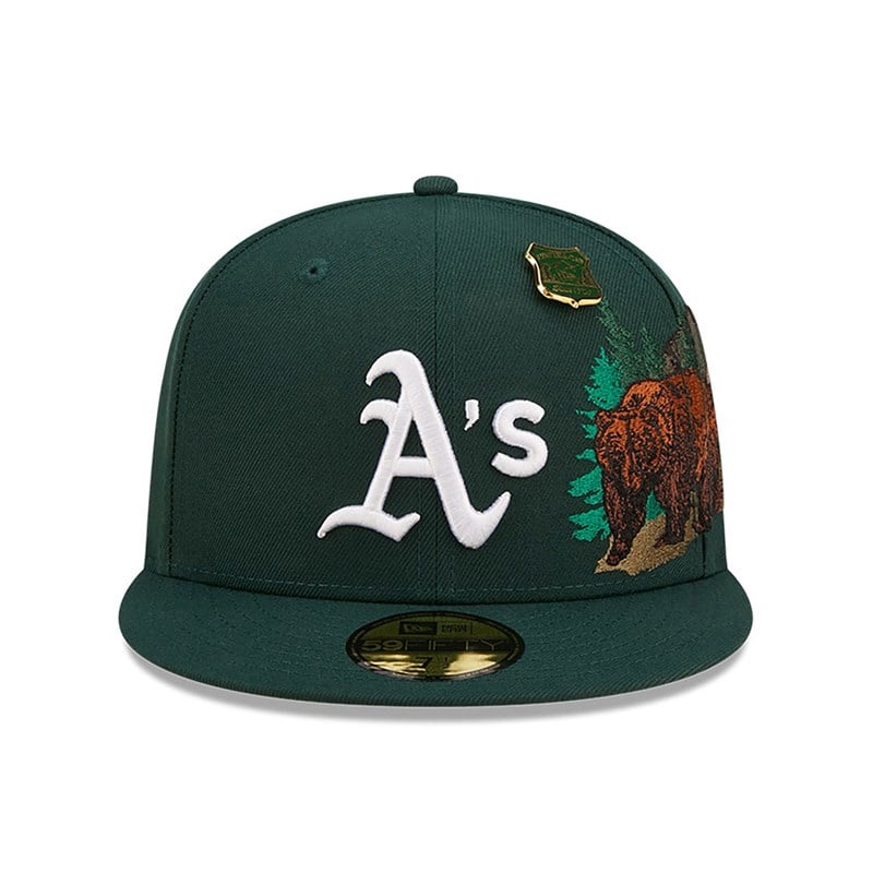 Green New Era Oakland Athletics State Park Fitted Cap 59fifty | MBUS03651