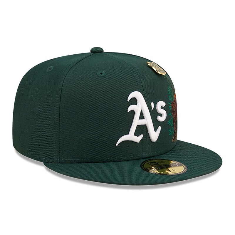 Green New Era Oakland Athletics State Park Fitted Cap 59fifty | MBUS03651