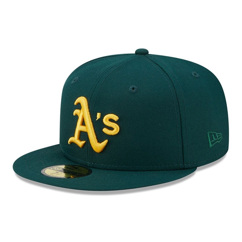 Green New Era Oakland Athletics State Tartan Fitted Cap 59fifty | CMUY57826