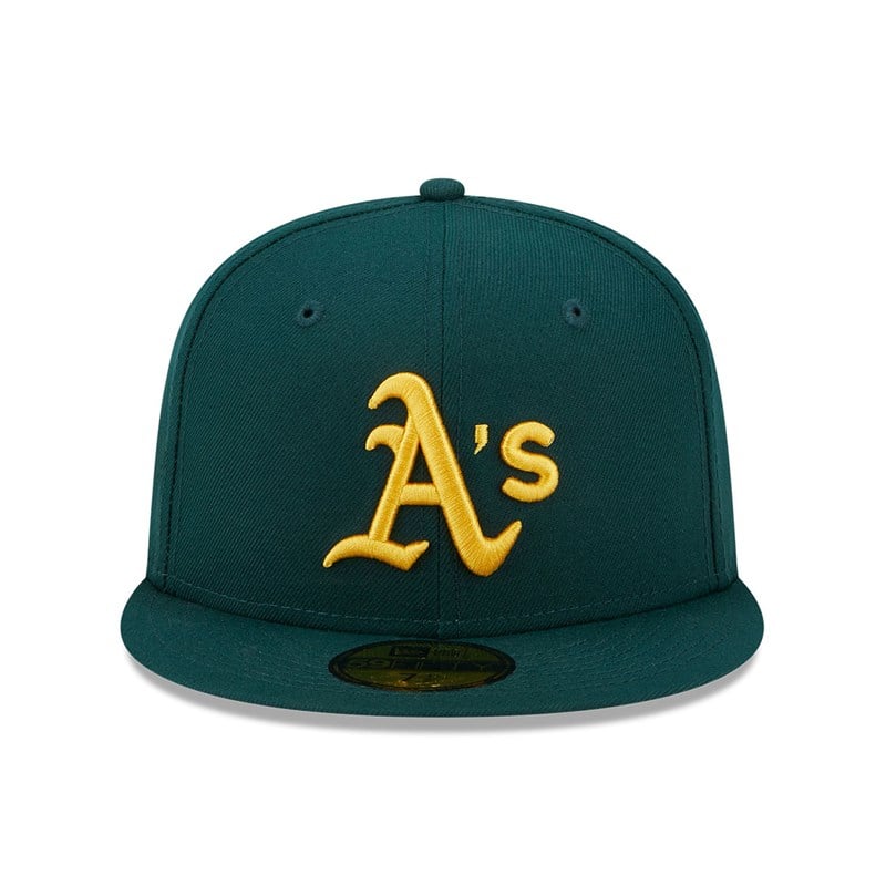 Green New Era Oakland Athletics State Tartan Fitted Cap 59fifty | CMUY57826